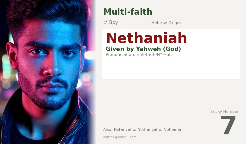 Nethaniah Name Meaning and Details