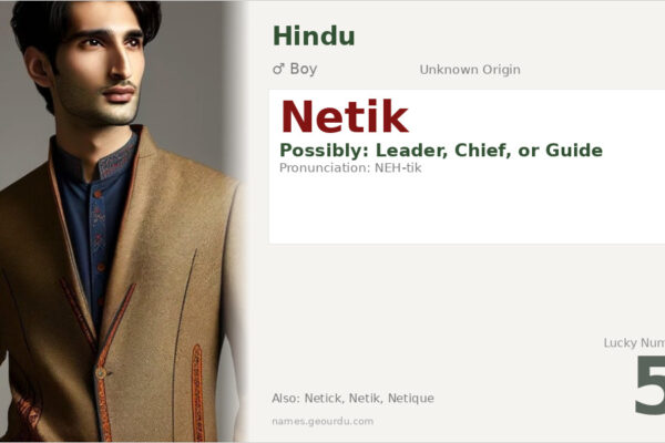 Netik Name Meaning — Origin, Gender & Details (2025)