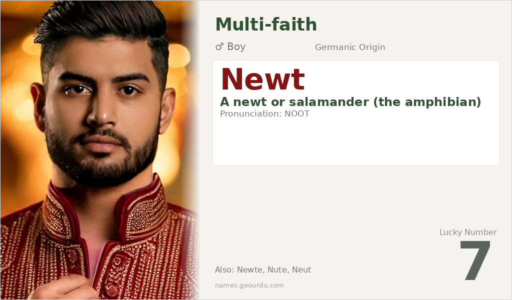 Newt Name Meaning and Details