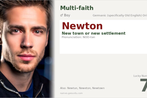 Newton Name Meaning — Origin, Gender & Details (2025)