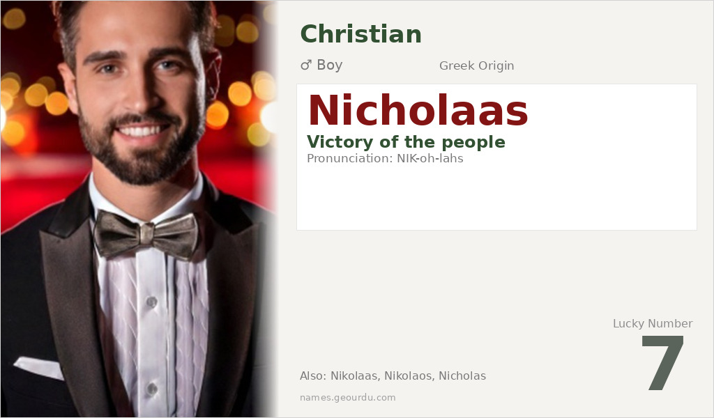 Nicholaas Name Meaning and Details