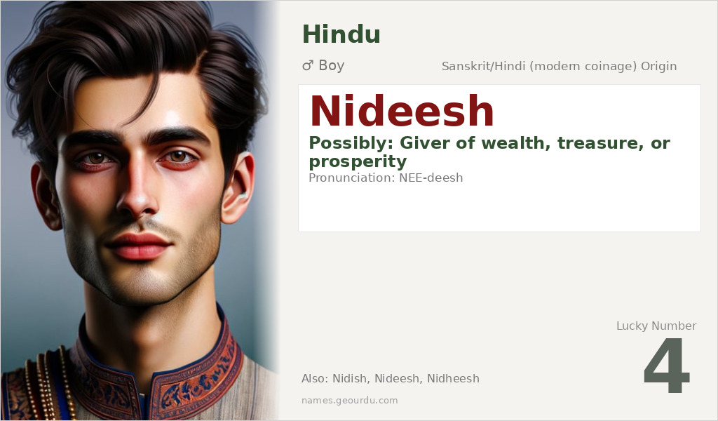 Nideesh Name Meaning and Details