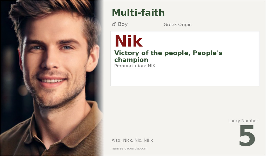 Nik Name Meaning and Details