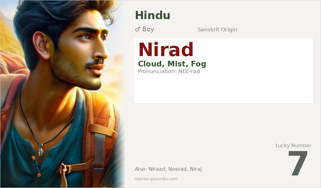 Nirad Name Meaning and Details