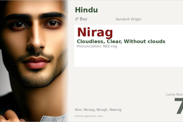 Nirag Name Meaning — Sanskrit Origin, Boy Name & Details (2025)