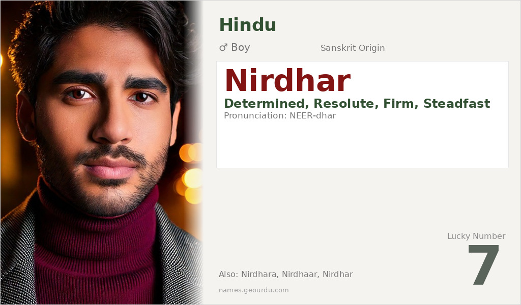Nirdhar Name Meaning and Details