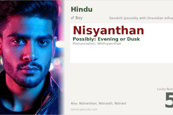 Nisyanthan Name Meaning — Origin, Gender & Details (2025)