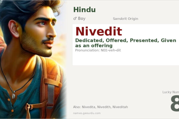 Nivedit Meaning — Sanskrit Origin, Boy Name & Details (2025)
