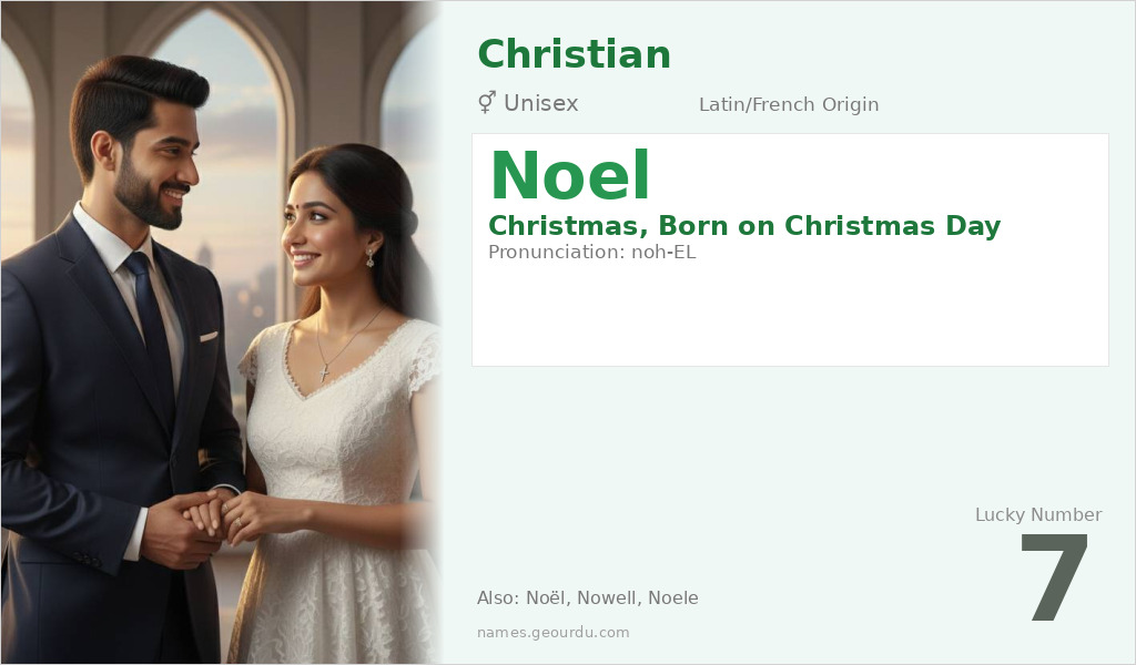 Noel Name Meaning and Details