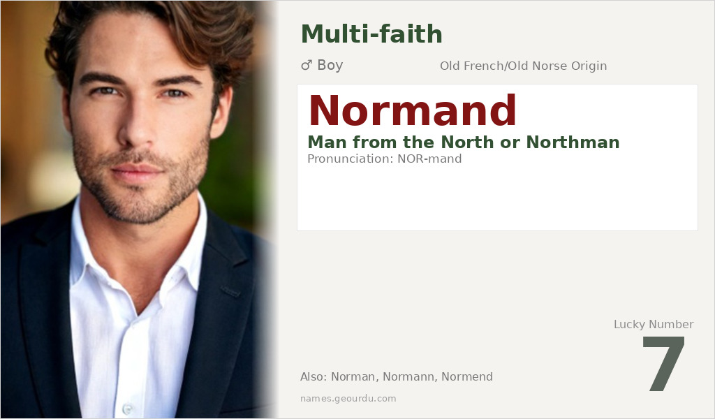 Normand Name Meaning and Details