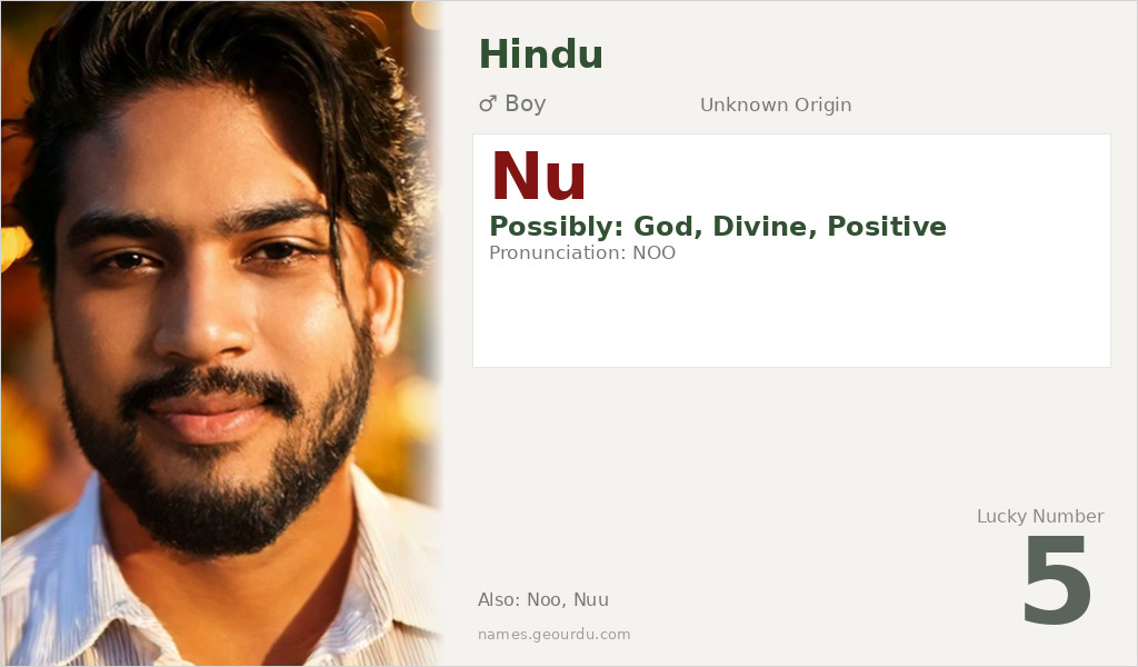 Nu Name Meaning and Details