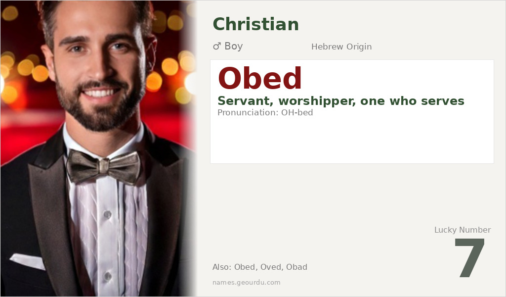 Obed Name Meaning and Details