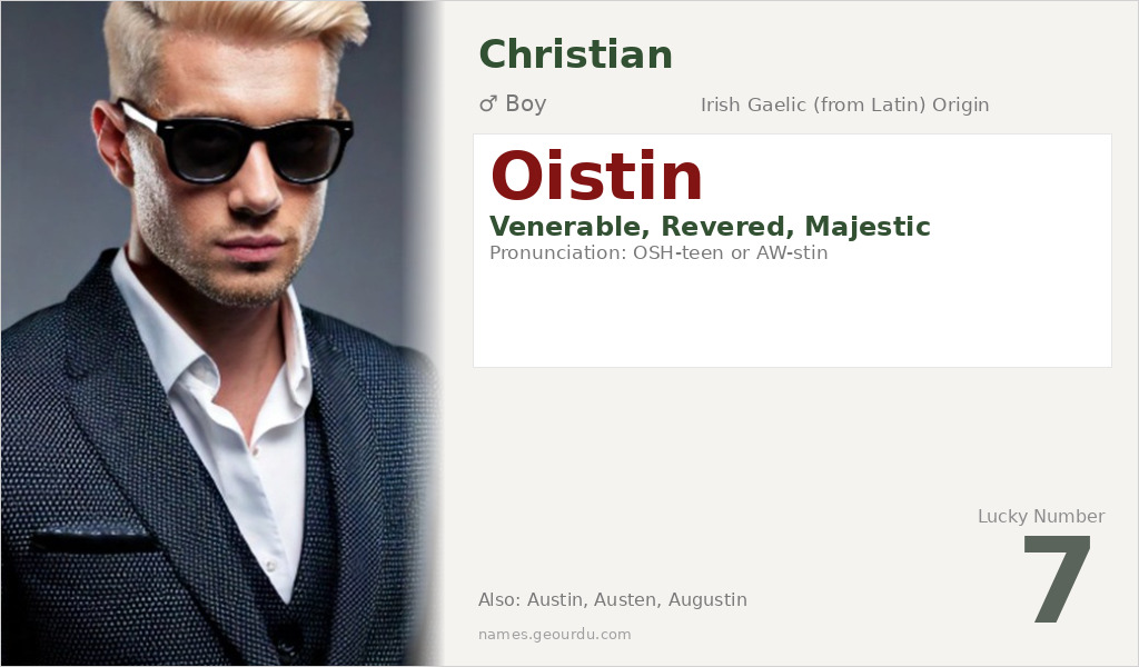 Oistin Name Meaning and Details