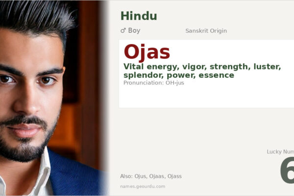 Ojas Name Meaning — Sanskrit Origin, Vital Energy & Hindu Significance (2025)