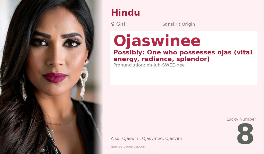 Ojaswinee Name Meaning and Details