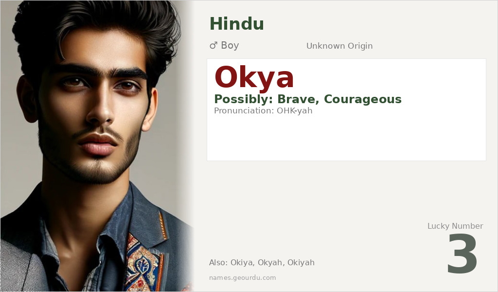 Okya Name Meaning and Details