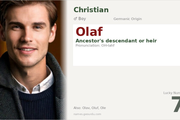 Olaf Name Meaning — Germanic Origin, Boy Name & History (2025)