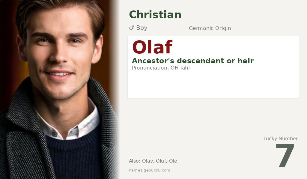 Olaf Name Meaning and Details