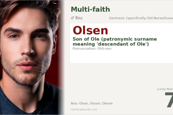 Olsen Name Meaning — Norse Origin, Patronymic & History (2025)