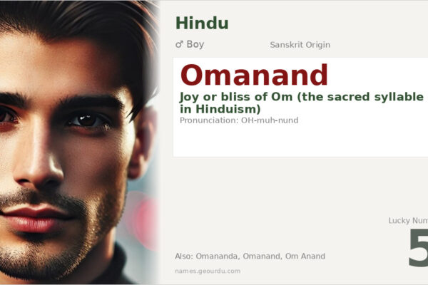 Omanand Name Meaning — Sanskrit Origin, Hindu Boy Name & Details (2025)