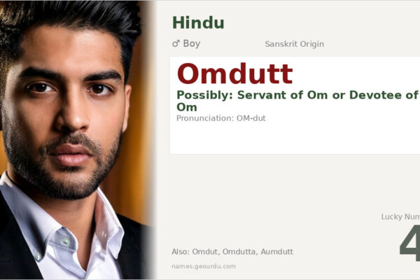 Omdutt Name Meaning — Sanskrit Origin, Hindu Boy Name & Details