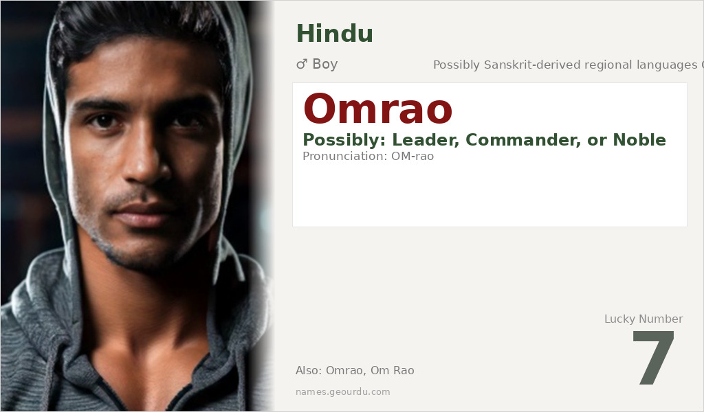 Omrao Name Meaning and Details