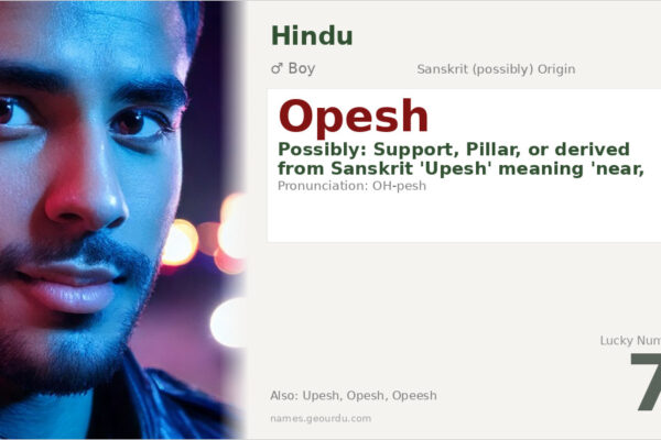 Opesh Name Meaning — Origin, Gender & Details (2025)