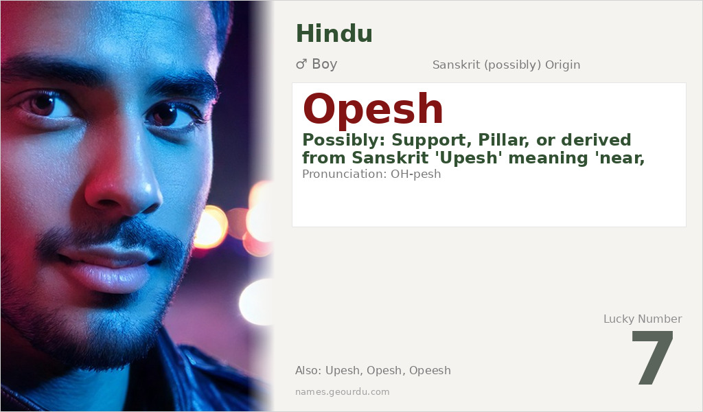 Opesh Name Meaning and Details