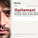 Opilamani Name Meaning and Details