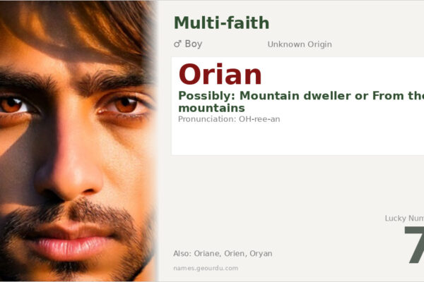 Orian Name Meaning — Origin, Gender & Details (2025)