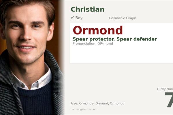 Ormond Name Meaning — Origin, Gender & Details (2025)
