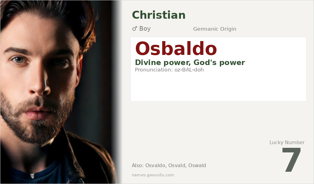 Osbaldo Name Meaning and Details