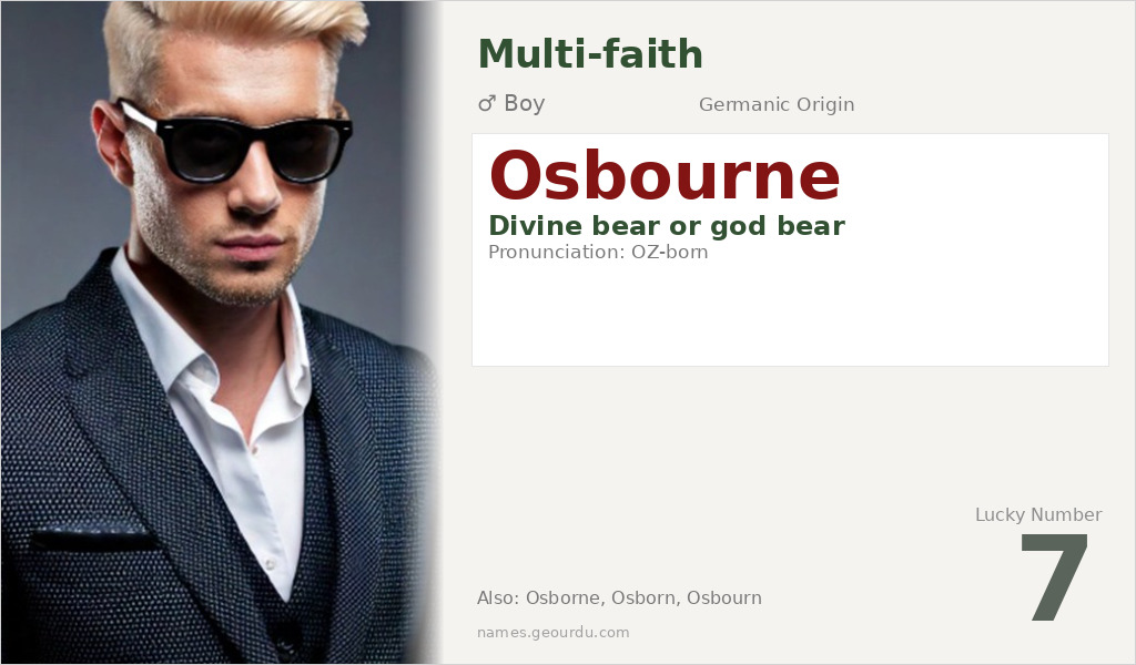 Osbourne Name Meaning and Details
