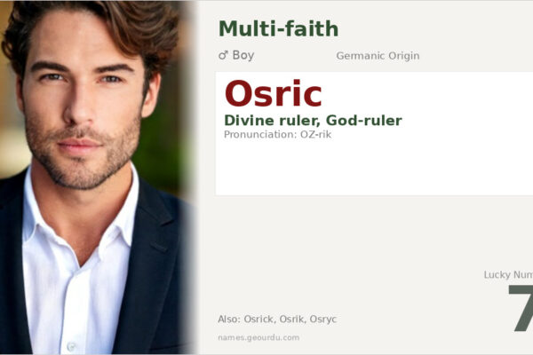 Osric Name Meaning — Germanic Origin, Boy Name & History (2025)
