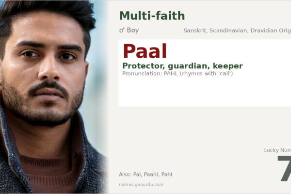 Paal Name Meaning — Origin, Gender & Details (2025)