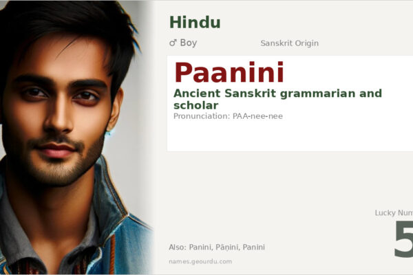 Paanini Name Meaning — Sanskrit Origin, Boy Name & Historical Significance (2025)