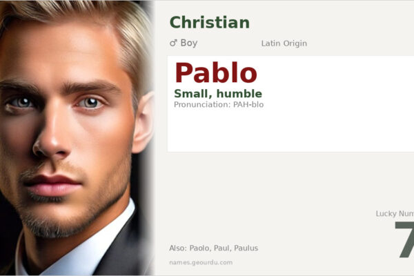 Pablo Name Meaning — Latin Origin, Boy Name & Historical Significance (2025)