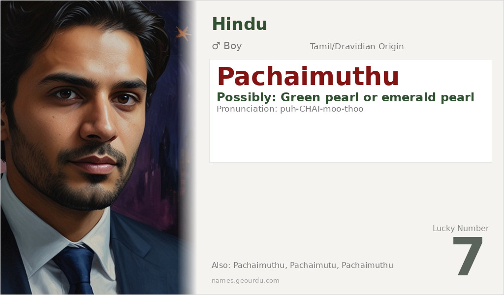 Pachaimuthu Name Meaning and Details