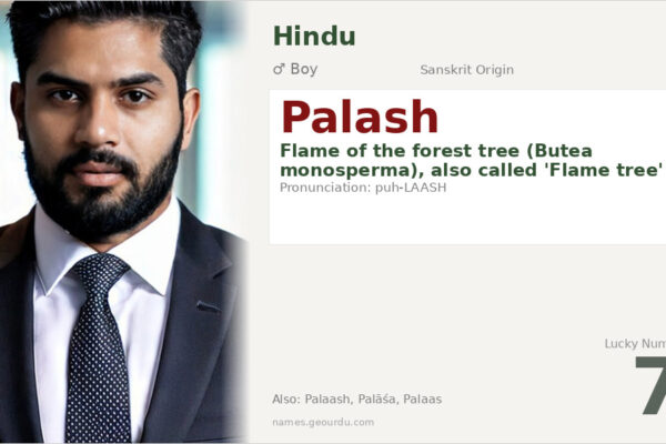 Palash Name Meaning — Sanskrit Origin, Boy Name & Details (2025)