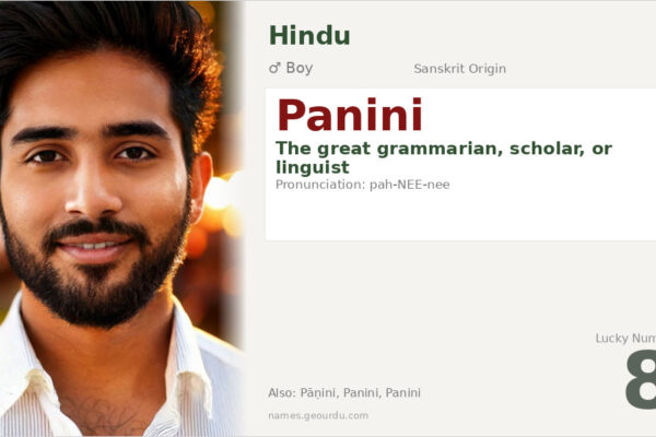 Panini Name Meaning — Sanskrit Origin, Boy Gender & Details (2025)