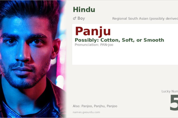Panju Name Meaning — Origin, Gender & Details (2025)