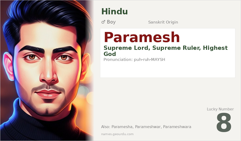 Paramesh Name Meaning and Details