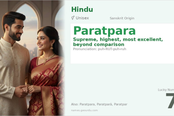 Paratpara Name Meaning — Sanskrit Origin, Gender & Spiritual Significance (2025)