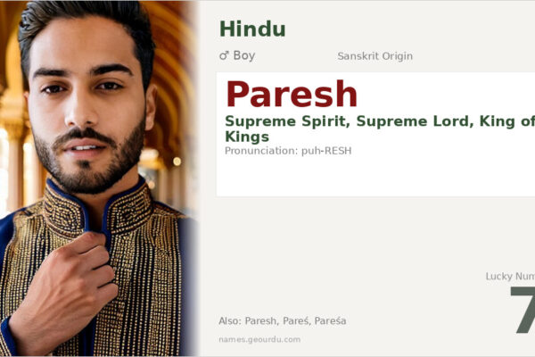 Paresh Name Meaning — Sanskrit Origin, Hindu Boy Name & Details (2025)