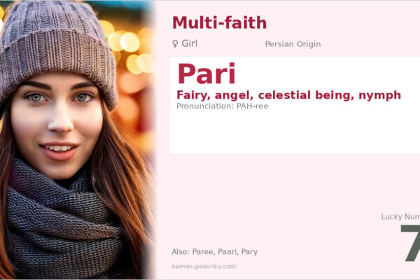 Pari Name Meaning — Persian Origin, Girl Name & Cultural Significance (2025)