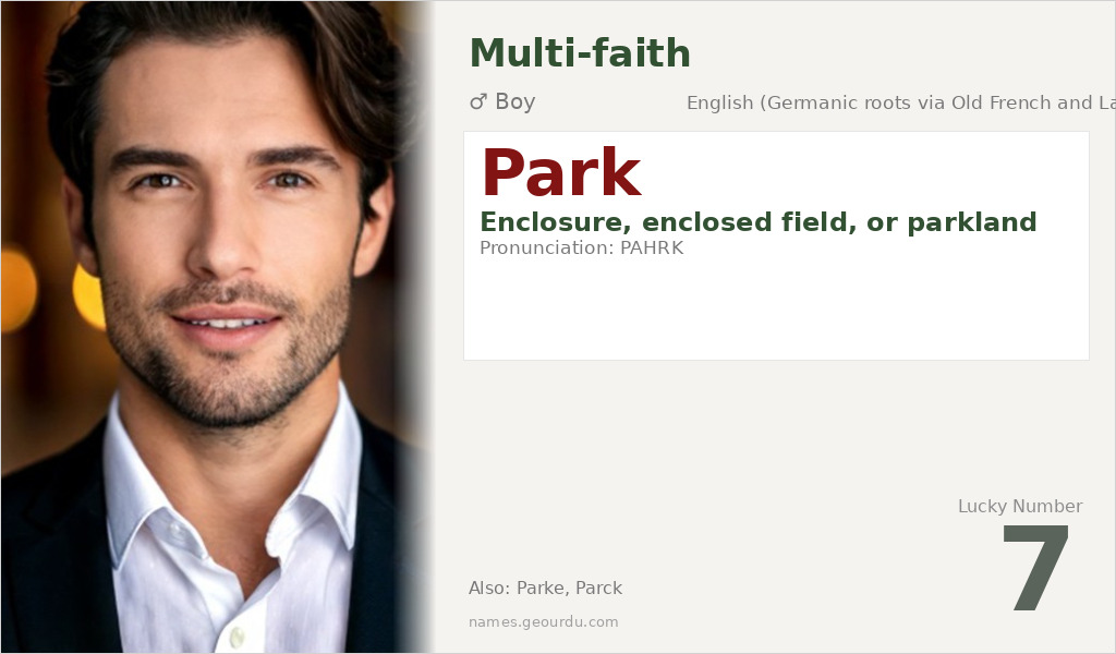Park Name Meaning and Details