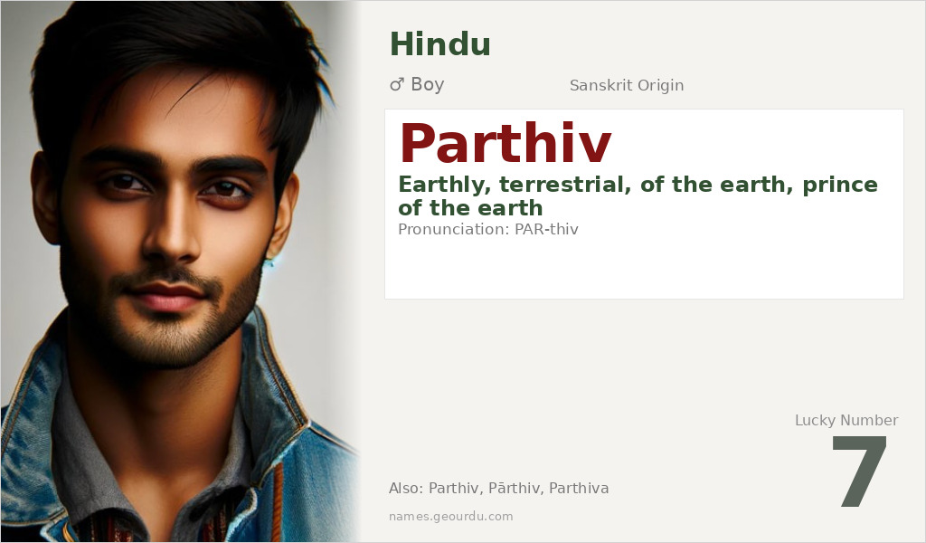 Parthiv Name Meaning and Details