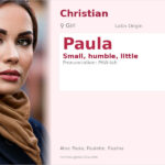 Paula Name Meaning and Details