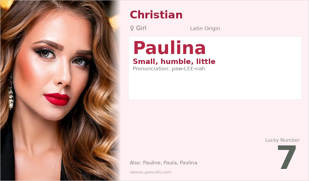 Paulina Name Meaning and Details