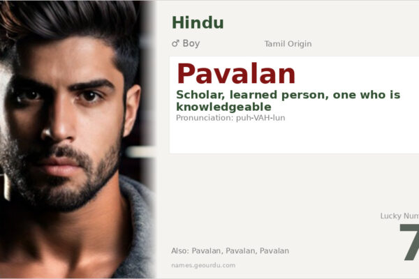 Pavalan Name Meaning — Tamil Origin, Boy Name & Details (2025)